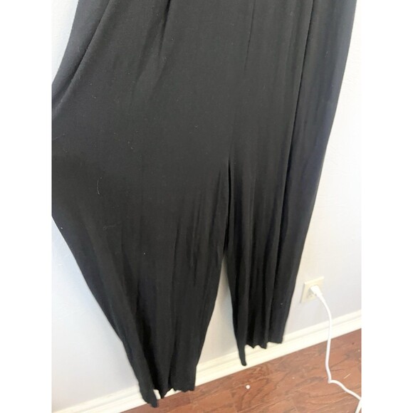Moulinette Soeurs Anthropologie Molly Black Wide Leg Jersey Jumpsuit size M - Picture 8 of 13